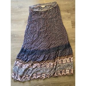 Knox Rose Boho Maxi Skirt XL
